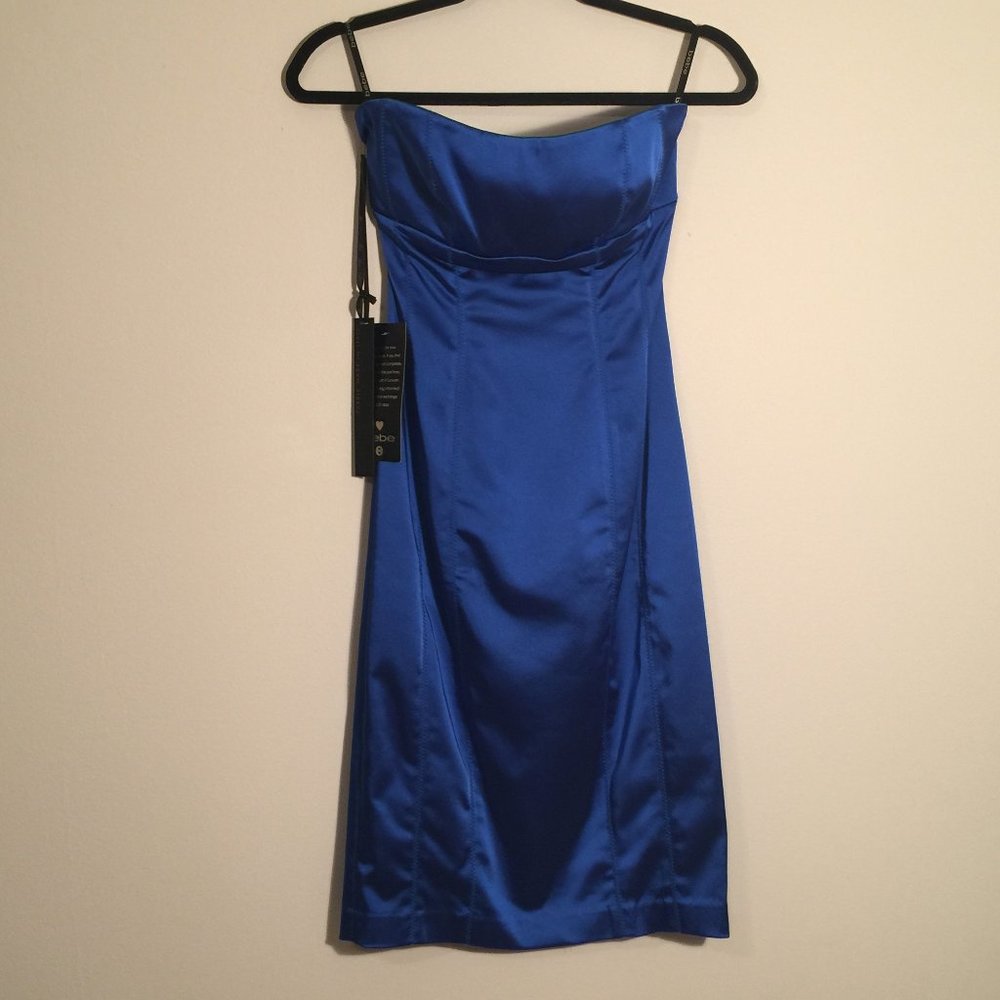 Bebe Royal Blue Tube Dress Small